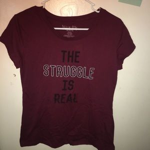 Burgundy Graphic Tee